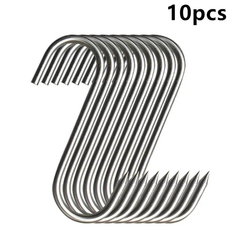 Stainless Steel S Hooks for Kitchen Organiser – 10/20 Pack