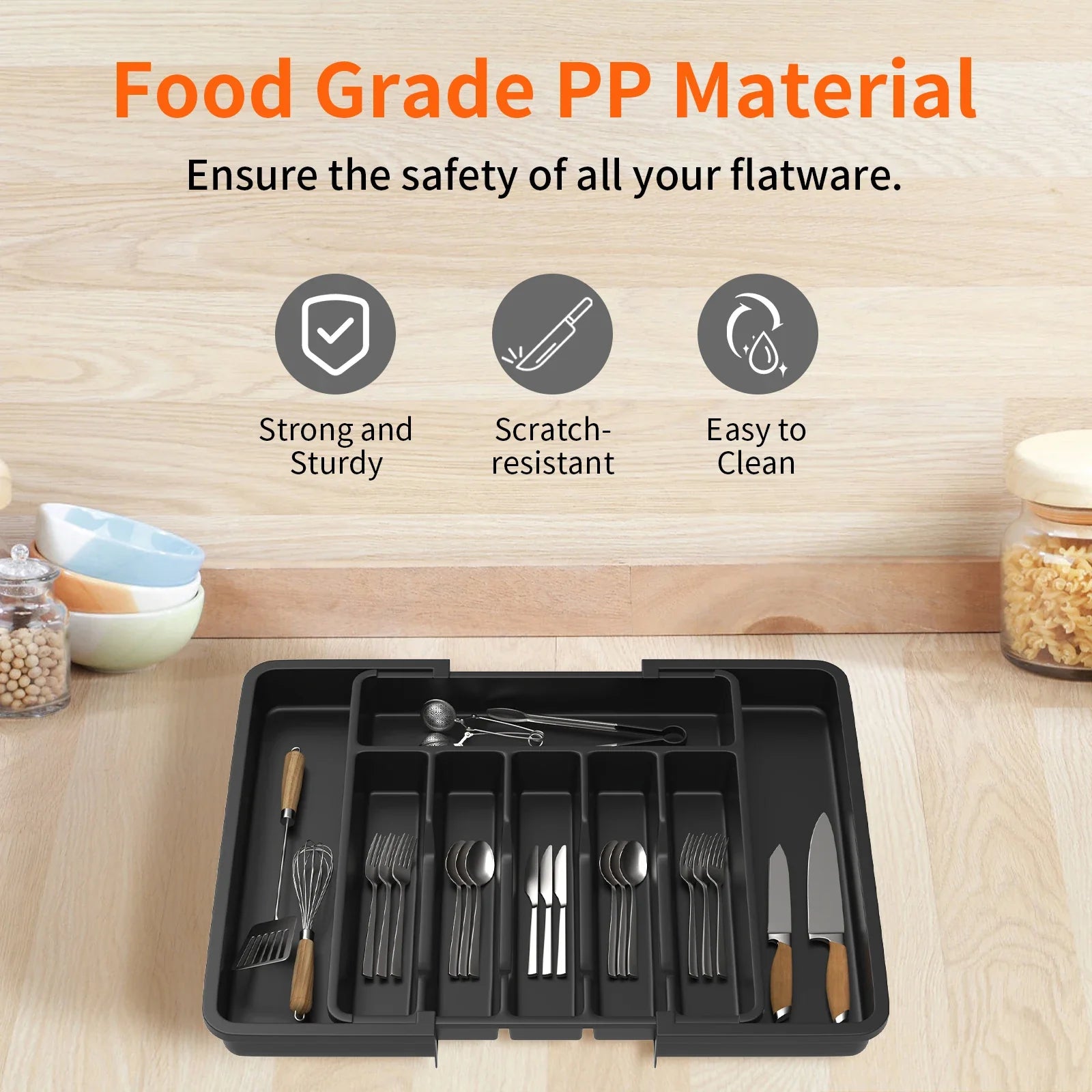 Expandable Cutlery Drawer Organiser