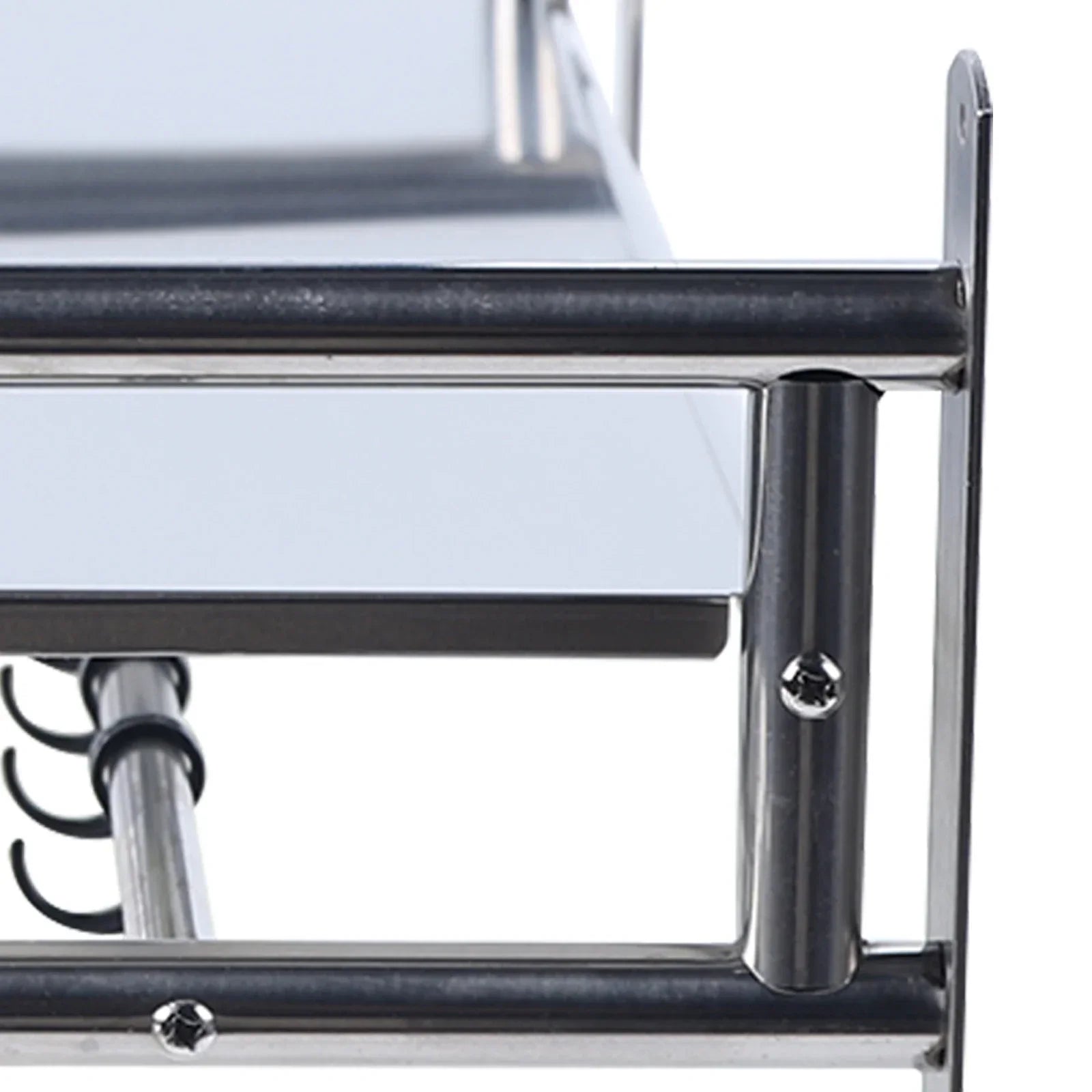 Premium Wall-Mounted Microwave Shelf (Stainless Steel)