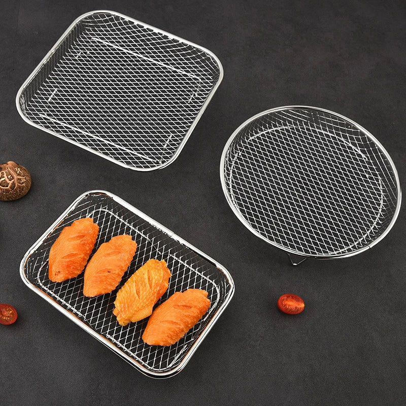 Premium 3-Tier Stackable Air Fryer Rack – Stainless Steel 304