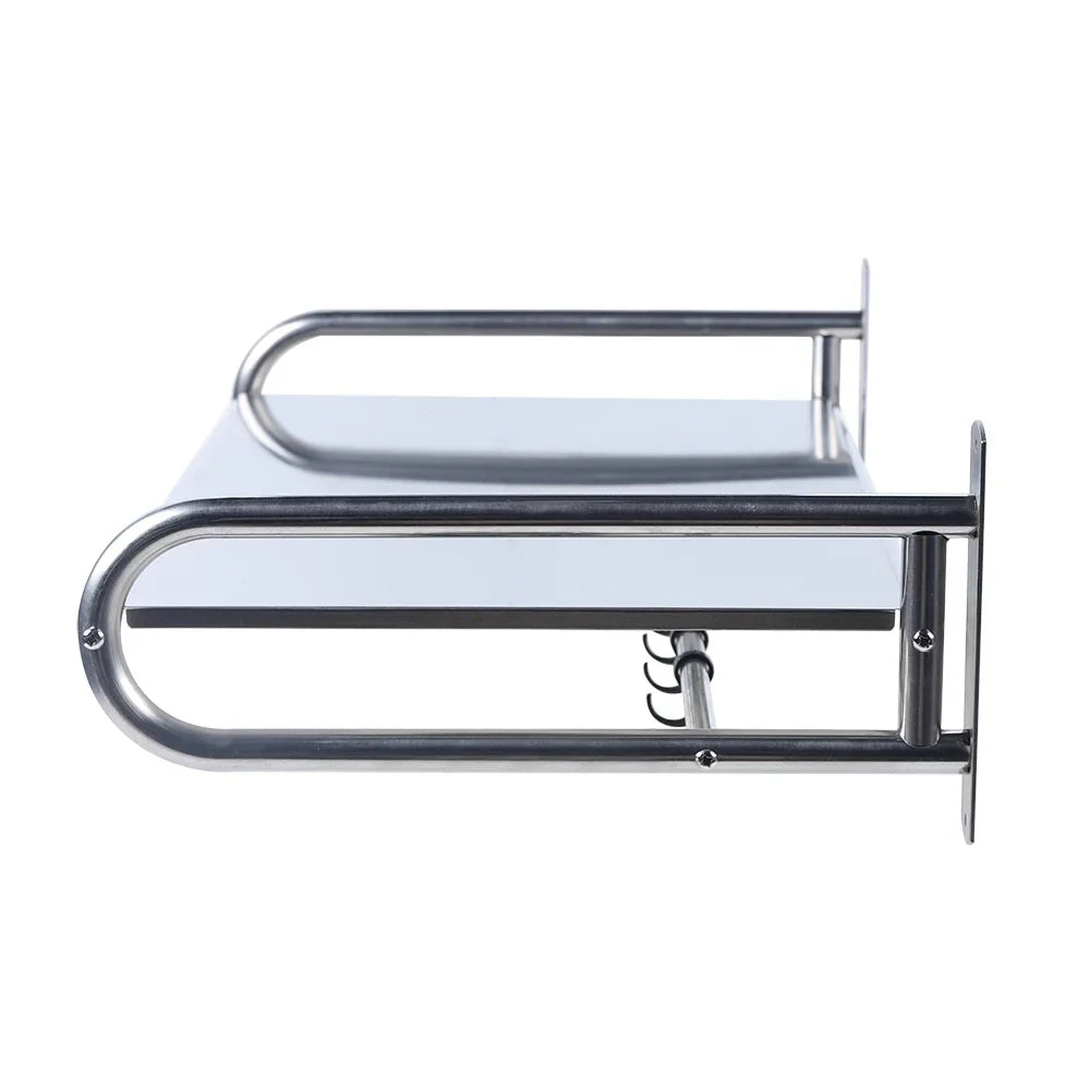 Premium Wall-Mounted Microwave Shelf (Stainless Steel)